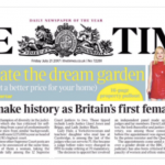 Headline from The Times "Baroness to Make History as Britain's First Female Top Judge" from Andrew Powell (@Andrew_Powell1)