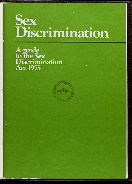 Sex Discrimination Act 1975 Womens Legal Landmarks 5786